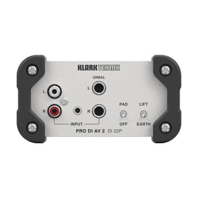 Klark Teknik DI 22P PRO DI AV 2 Passive Stereo DI Box with Midas Transformers and Extended Dynamic Range image 2
