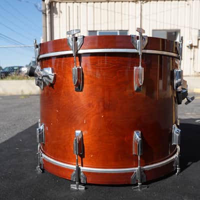 Vintage Tama 24'' Superstar Series Pure Birch Bass Drum 16x24''in Super Mahogany Lqr. (Japan - 1985) image 13