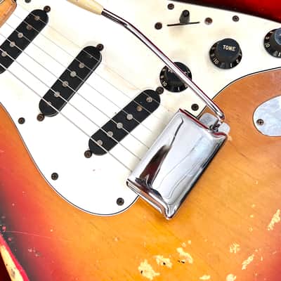 Fender Stratocaster c 1974 Sunburst original vintage USA strat 1973 3tsb image 7