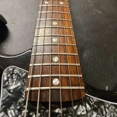 Squier Upgraded Black HSH Parts Caster, Gator case, strap, tech set up image 18