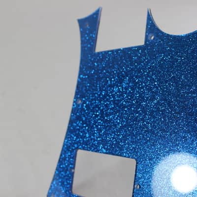 Blue Glitter Sparkle HXX Pickguard fits Ibanez(TM) RG550 Jem  RG image 5