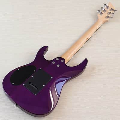 Red Custom HH Electric Guitar, Quilted Maple Top Body, Maple Neck, 24 Frets image 3