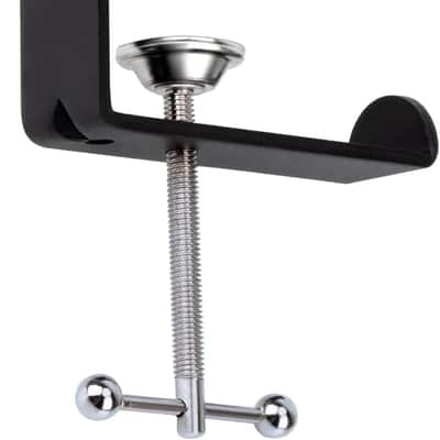Heavy-Duty Metal Table Mount Clamp, Desk Table Mount C Clamp For Microphone Mic Suspension Boom Scissor Arm with Adjustable Screw, Fits up to 2.48 inches/6.2cm Desktop Thickness image 1