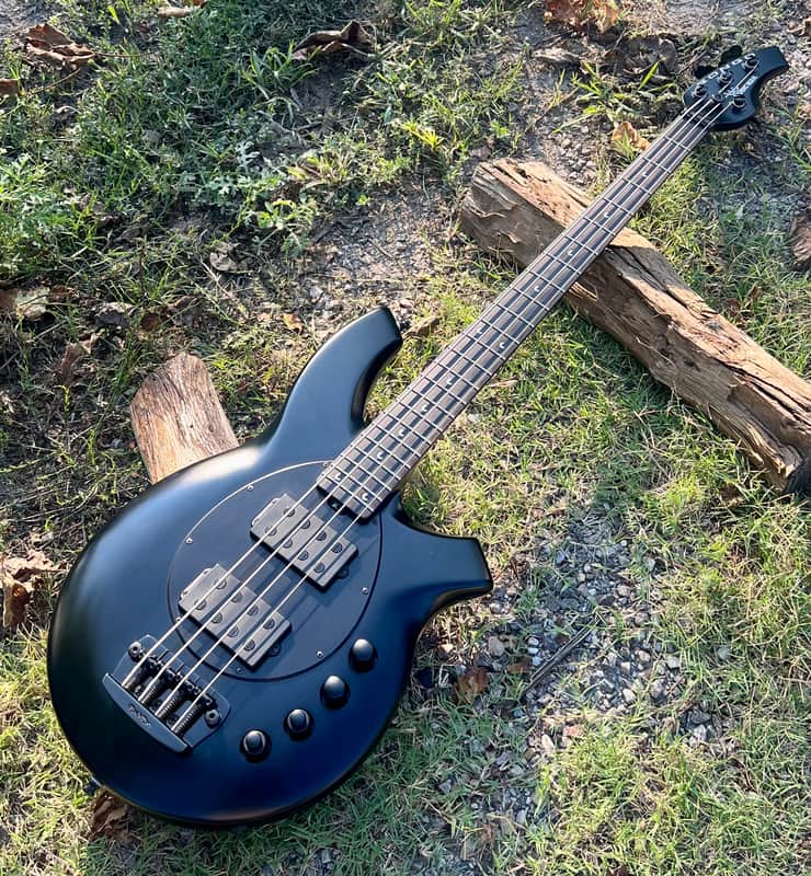 Ernie Ball Music Man Bongo Bass Guitar 4 HH 2009 - Stealth Black image 1