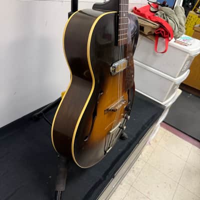 Vintage Gibson 1952 L-48 Hollowbody Archtop Acoustic Electric Guitar with DeArmond Gold Foil Pickup and Lifton Case image 13