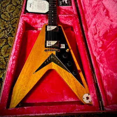 Epiphone Joe Bonamassa Signature '58 "Amos" Korina Flying V - Korina - Indonesia image 3