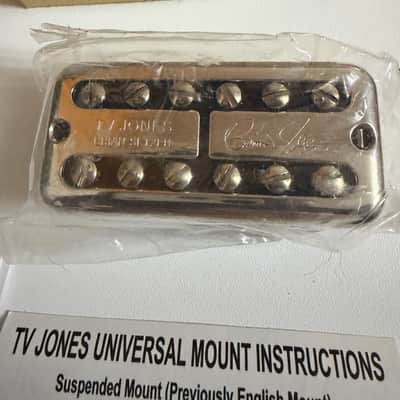 TV Jones Brian Setzer Bridge Pickup - Nickel/Chrome image 1