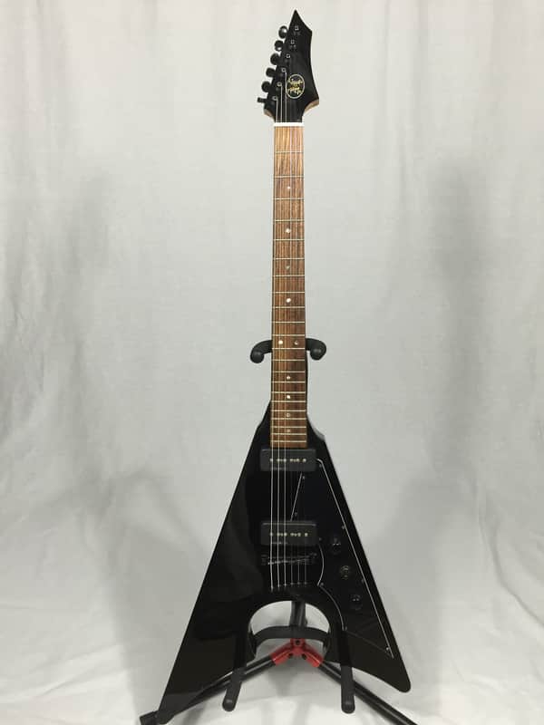 Axl Jacknife Flying V Electric Guitar Black | Reverb