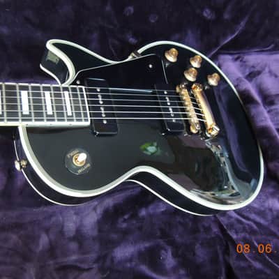 Edwards  E-LP-130CD/P "1954" Black Beauty with Case. WCR P90's! image 16