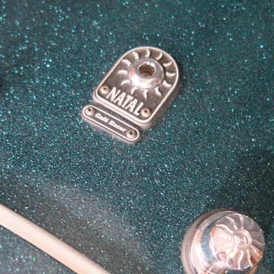Natal Cafe Racer Poplar Green Sparkle Ex Puddle of Mudd 6 Piece Drum Kit + Hardware image 24