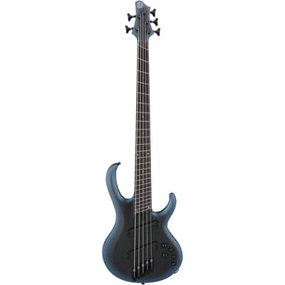 Ibanez BTB605MS Multi-Scale Bass Guitar, 5-String (with Case), Midnight Arctic Ocean image 2