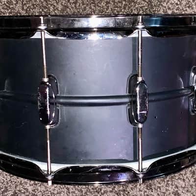 Tama LST148 8x14" S.L.P. Series Big Black Steel Snare Drum 2016 - Present - Matte Black image 3