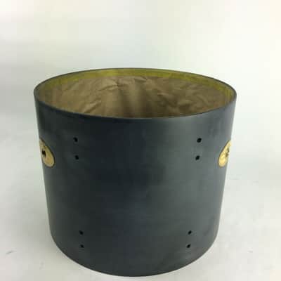 Premier Artist Maple 13” Tom Drum Shell - Unfinished Raw Black image 4