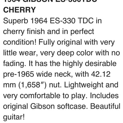 Gibson ES330 1963 - Sunburst image 11