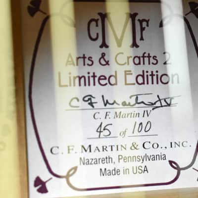 Martin Arts & Crafts 2 Limited Edition 000 Size 12 Fret Acoustic Guitar w/OHSC 2008 Natural image 18