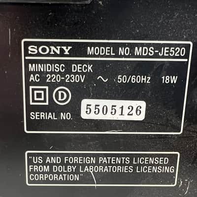 Sony MDS-JE520 - Mini Disc Deck image 15