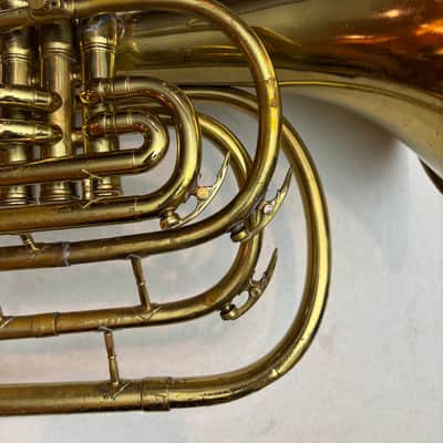King 1122 Mellophone / Marching French Horn c.1980 w/ Anvil Flight Case – Good Playing Condition image 12