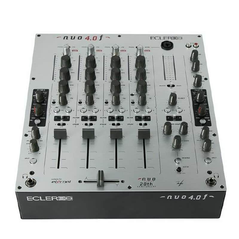 Ecler NUO 4.0F 4-Channel Analogue DJ Mixer with Dual Filters (silver) (B-STOCK) image 1