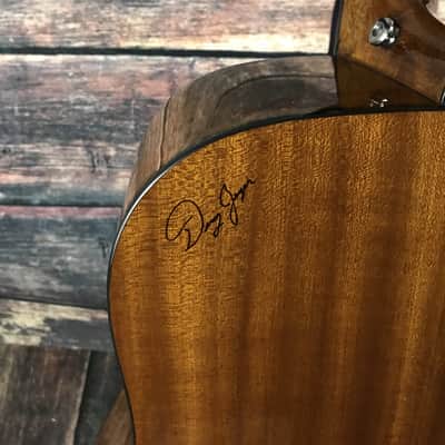 Used Zager 2012 Left Handed ZAD-20 Mahogany Acoustic Electric Guitar with Case image 7