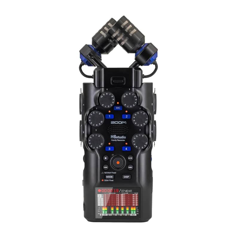Zoom H6studio 8-Track 32-Bit Float Handy Recorder with XY Stereo Mics image 1