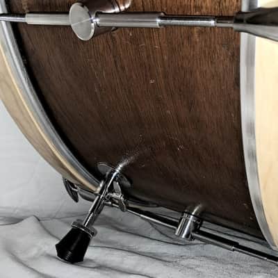 MAHOGANY 24" BASS DRUM-C VIDEO (3/16" THICK W/ RINGS) 1887 BADGE-BUYER PAYS SHIPPING! image 6