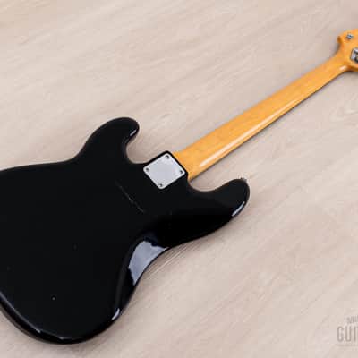 1982 Fender JV Precision Bass ‘62 Vintage Reissue PB62-75 Black w/ Case & Tags, Japan MIJ Fujigen image 14