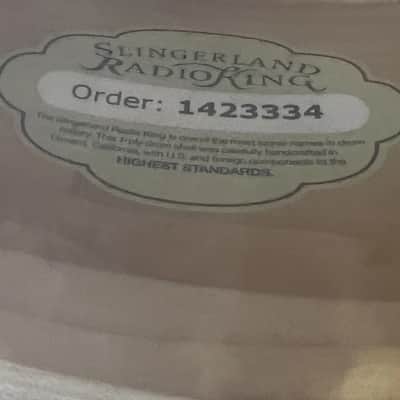 Slingerland Radio King 5.5" x 14" Solid Maple Snare - White Marine Pearl image 4