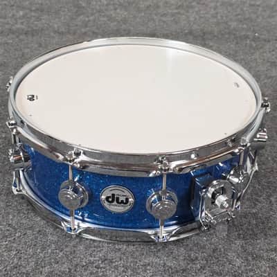Used DW Collectors VLT 333 Maple 6pc Drum Set Blue Glass - Very Good image 11