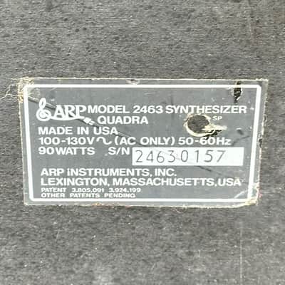 Vintage ARP Quadra 2463 Analog Synthesizer & Keyboard image 18