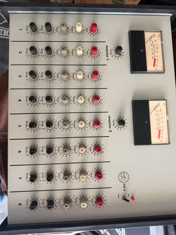Ashly Audio SM 8  Eight Channel mixer image 1