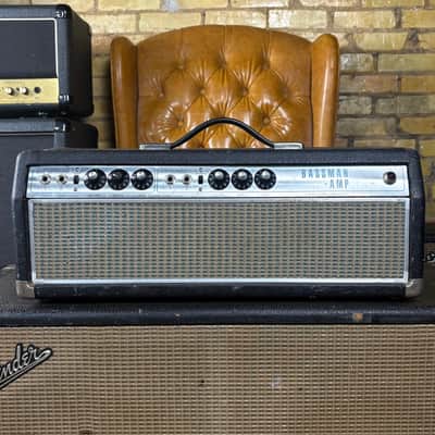 1969 Fender Bassman Amp AB165 Vintage Silverface Drip Edge Made In USA Tube Guitar Amplifier Head! image 1