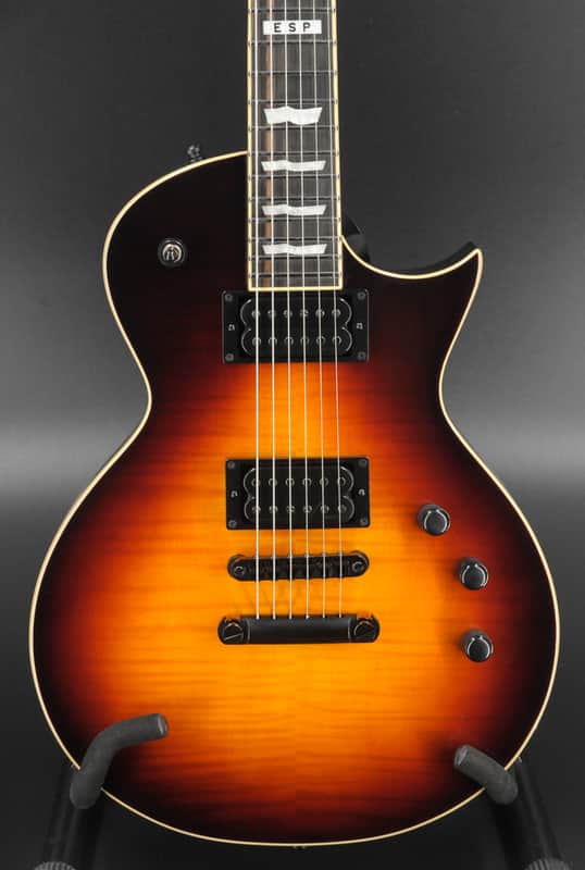 ESP E-II Eclipse - Full Thickness - Flame Maple Top - Fishman Open Core Classic Pickups - Tobacco Sunburst image 1