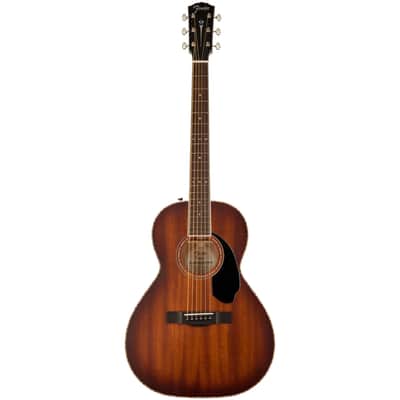 Fender PS-220E Parlor, All Mahogany, Aged Cognac Burst, Ovangkol Fingerboard image 4