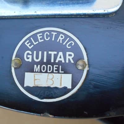Very Cool Vintage Zim Gar EB1 Bass Guitar 1960s Sunburst Japan Teisco image 10