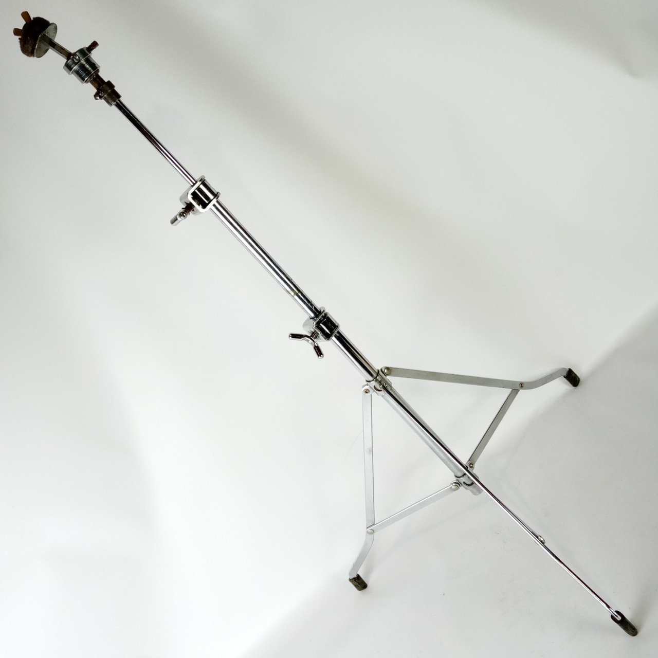Rogers Cleveland Swan-Leg Cymbal Stand Holiday/Powertone Vintage 60s Chrome USA — main photograph