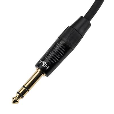 H&A Platinum Pro 10' TRS 1/4  Male to 1/4  Male Interconnect Cable with Rean by Neutrik Gold Connectors image 3