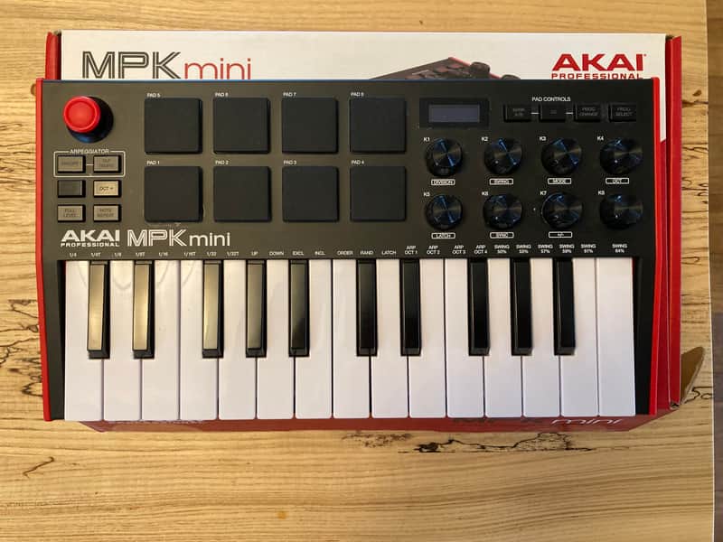 Akai MPK Mini MKIII 25-Key MIDI Controller 2020 - Present - Black image 1