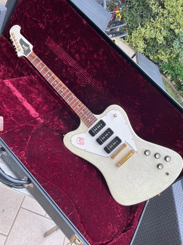 Gibson Custom shop Firebird No Reverse P90 -2003 White TV image 1
