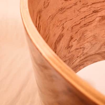 UNMARKED BUBINGA/MAPLE/BUBINGA 14X12"  - CLEAR GLOSS BUYER SHIPS image 6