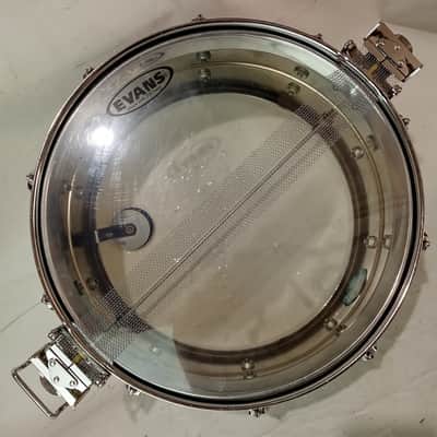 *Ludwig 6.5x14" Super-Sensitive #411 Snare Drum 70s Pointy Blue/Olive Badge USA image 10