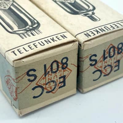 2 NOS Telefunken ECC801S *SEALED* Garantieschein einliegend ◇Diamond Vacuum Tube image 4