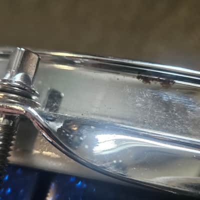 Sakae Beech 5.5"x 14" Snare Blue Sparkle Fade image 3