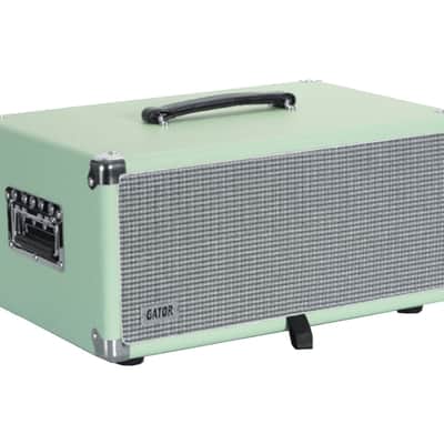 Gator Cases GR-RETRORACK-4SG Vintage Amp Vibe Rack Case – 4U Seafoam Green image 2