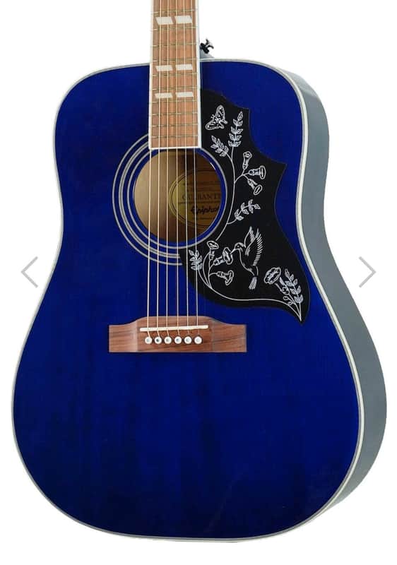 Epiphone Limited Edition Hummingbird Pro Blue Acoustic Electric