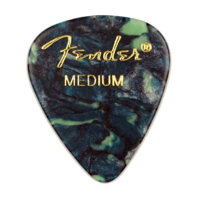 Genuine Fender® 351 Premium Picks, 12 pack, Ocean Turquoise Medium 198-0351-808 image 2