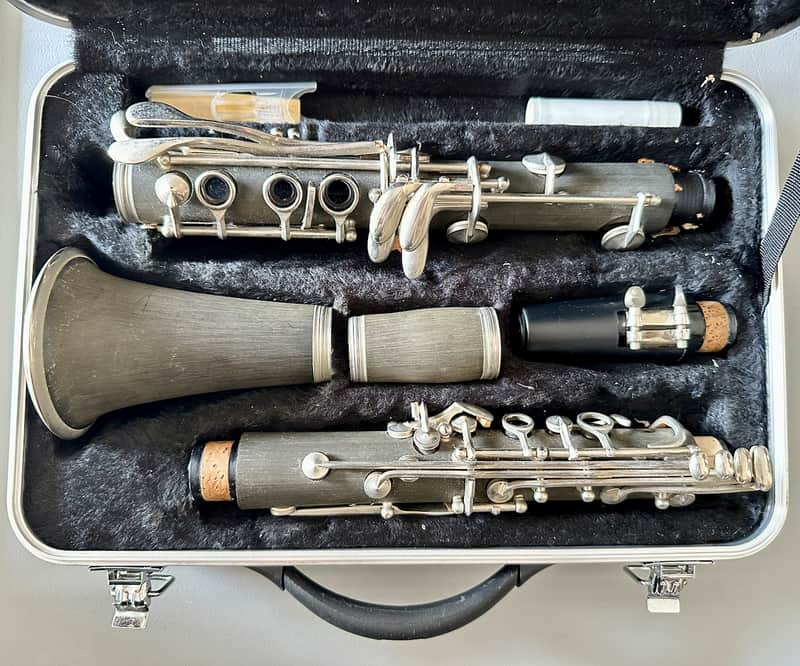 Vintage Wood Bb Clarinet Boehm System with Case & Mouthpiece image 1