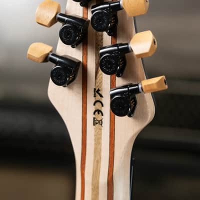 Mayones NAMM Regius 4Ever 6 – Master Grade Myrtlewood Burl with Mayones HISCOX Case image 8
