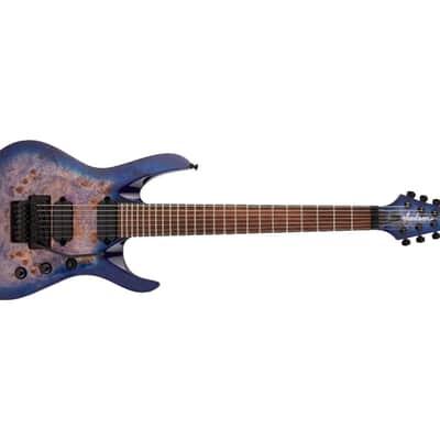 Used Jackson Pro Series Chris Broderick Sig. Soloist 7P - Transparent Blue image 4
