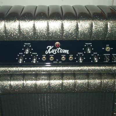 Kustom K200 J595 1966 Charcoal (Sparkle) /w/ Original 2x15" Jensen Cabinet NICE! image 1