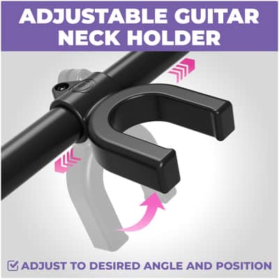 Liquid Stands Multi Guitar Stand Rack for 5 Guitars - Adjustable Floor Storage Guitar Rack image 6